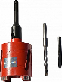 Коронки для подрозетников по бетону Diam MasterLine 68 мм с принадлежностями