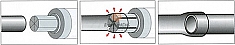 Применение расширительной головки Ridgid 3/4"