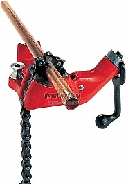 Применение цепных тисков Ridgid BC-410A