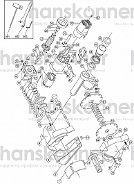 Схема штробореза (бороздодела) Hanskonner HAG915S Схема штробореза (бороздодела) Hanskonner HAG915S
