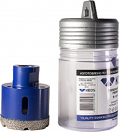 Упаковка коронок алмазных по керамограниту Keos Professional Vacuum Brazed M14 50 мм