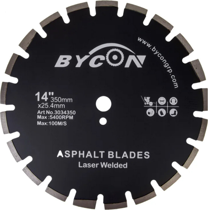 Алмазный сегментный диск Bycon Laser Asphalt 350 мм
